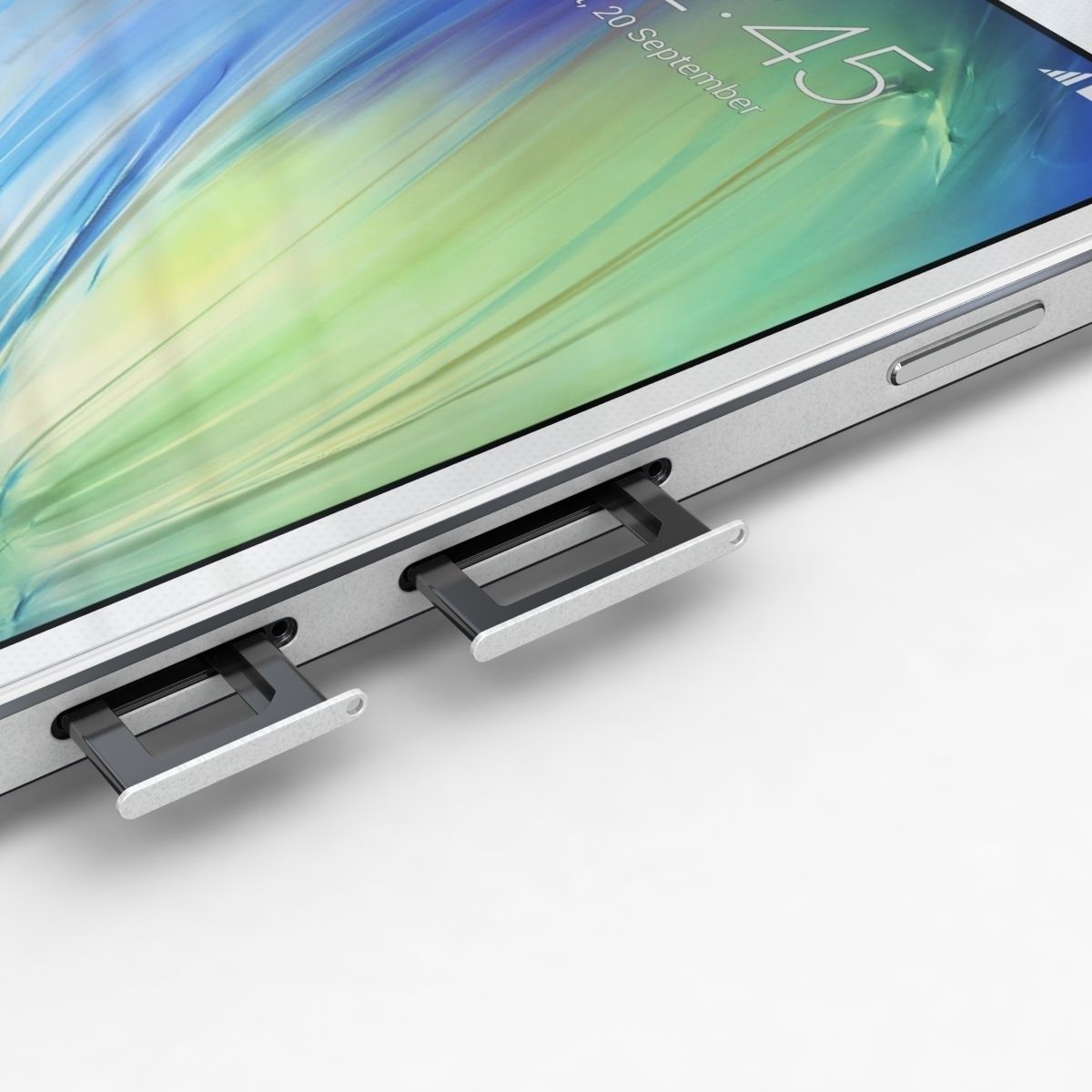 Samsung Galaxy A3 and A3 Duos White 3D model_10