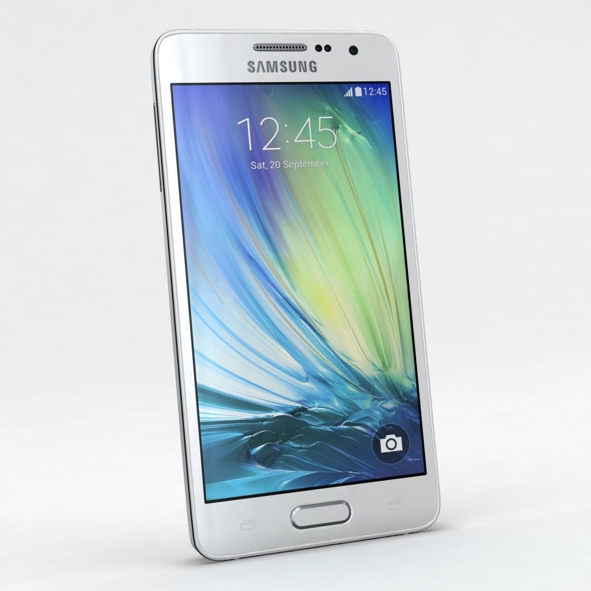 Samsung Galaxy A3 and A3 Duos White 3D model_2