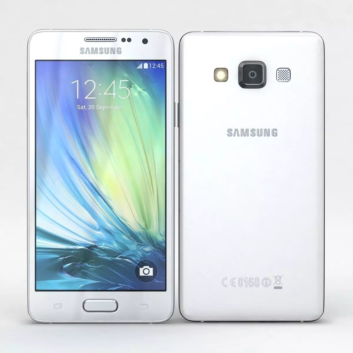 Samsung Galaxy A3 and A3 Duos White 3D model_0