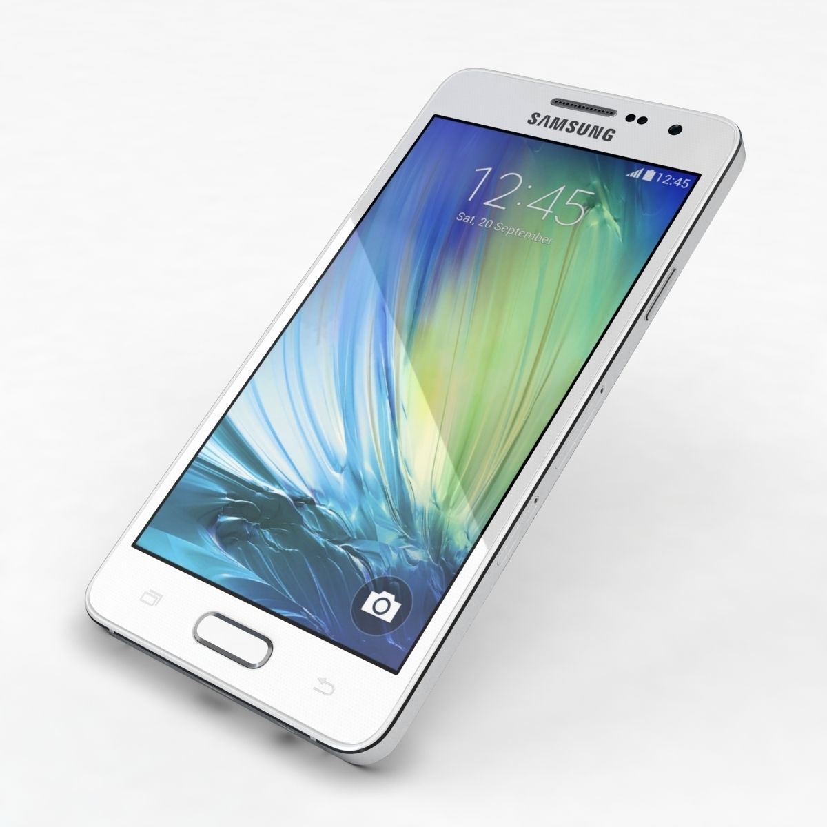 Samsung Galaxy A3 and A3 Duos White 3D model_19