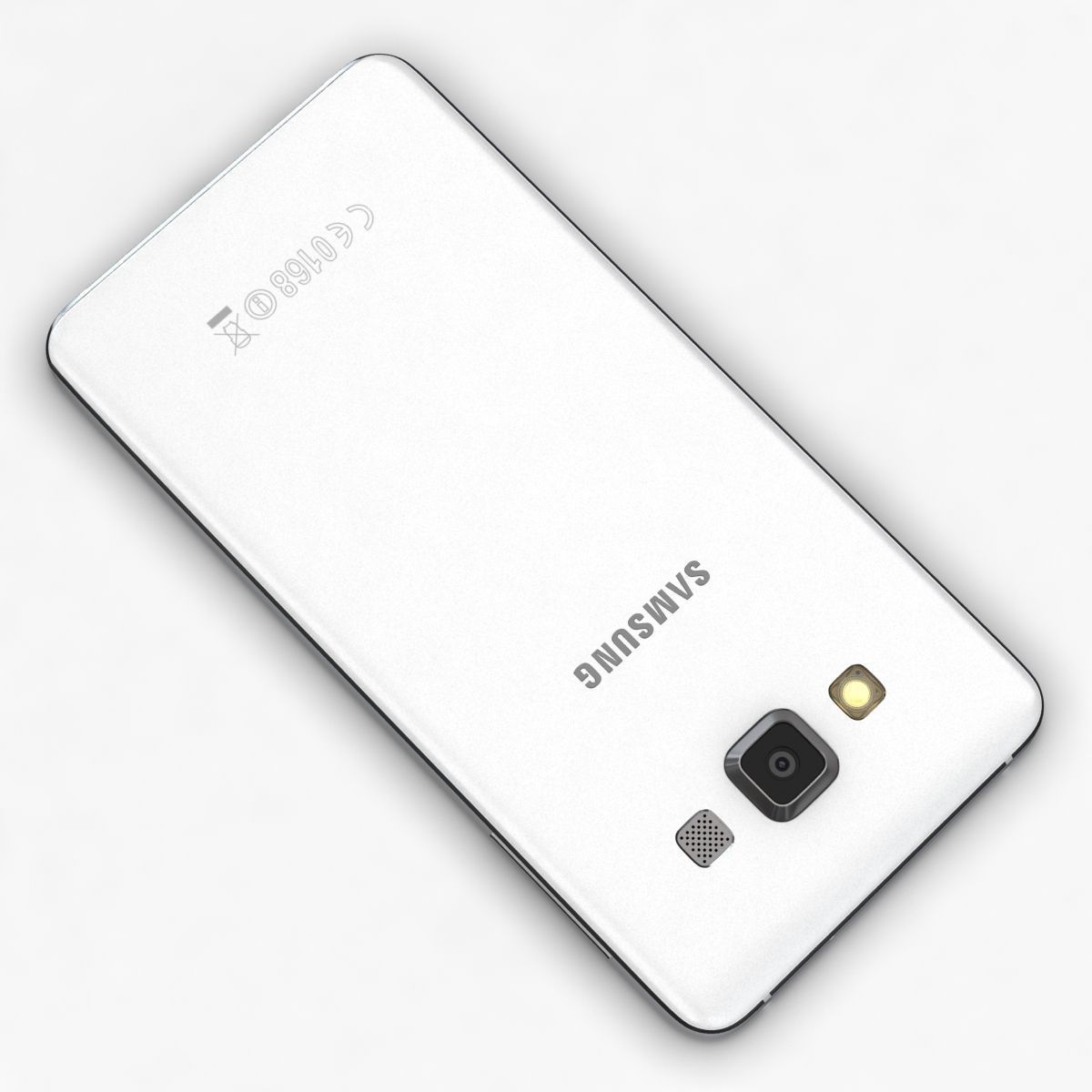 Samsung Galaxy A3 and A3 Duos White 3D model_12