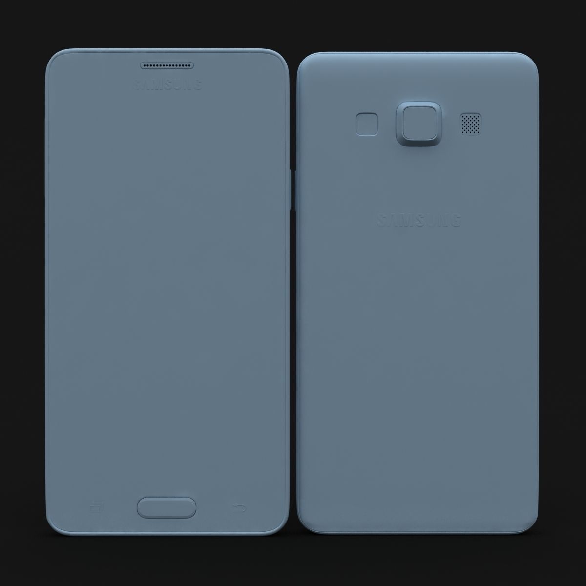 Samsung Galaxy A3 and A3 Duos White 3D model_23