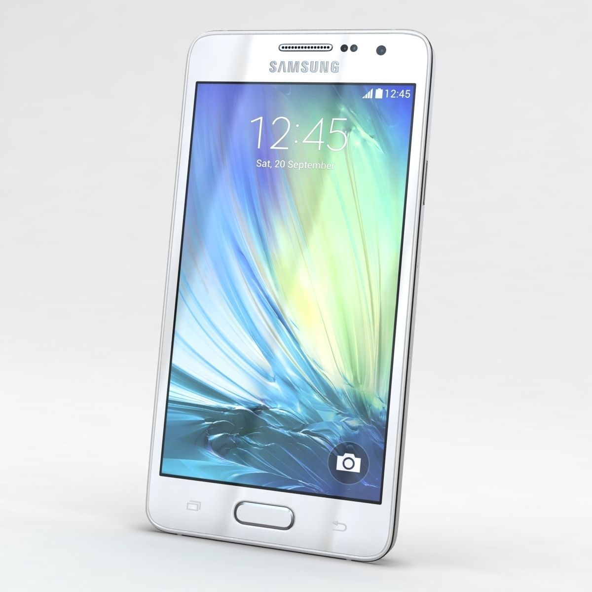 Samsung Galaxy A3 and A3 Duos White 3D model_1