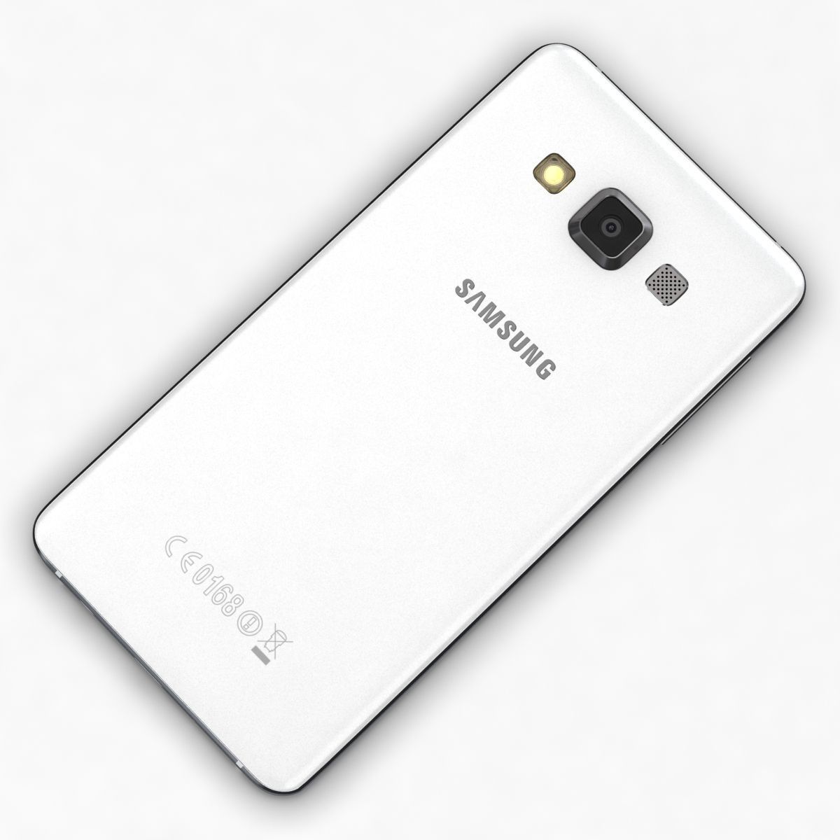 Samsung Galaxy A3 and A3 Duos White 3D model_11