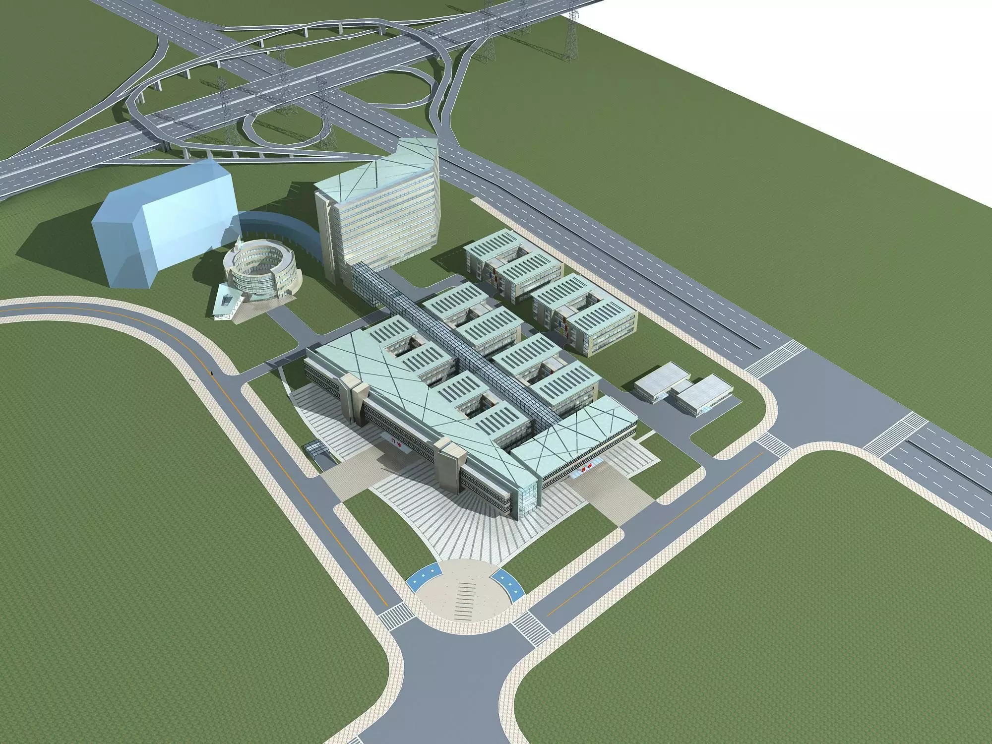 Hospital Building 3D model