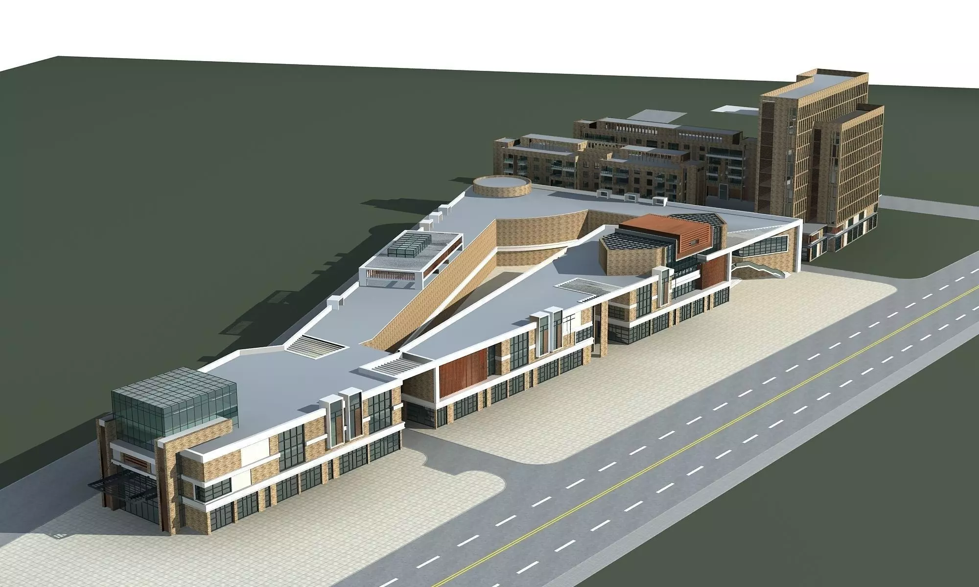 Office Building 3D model_0