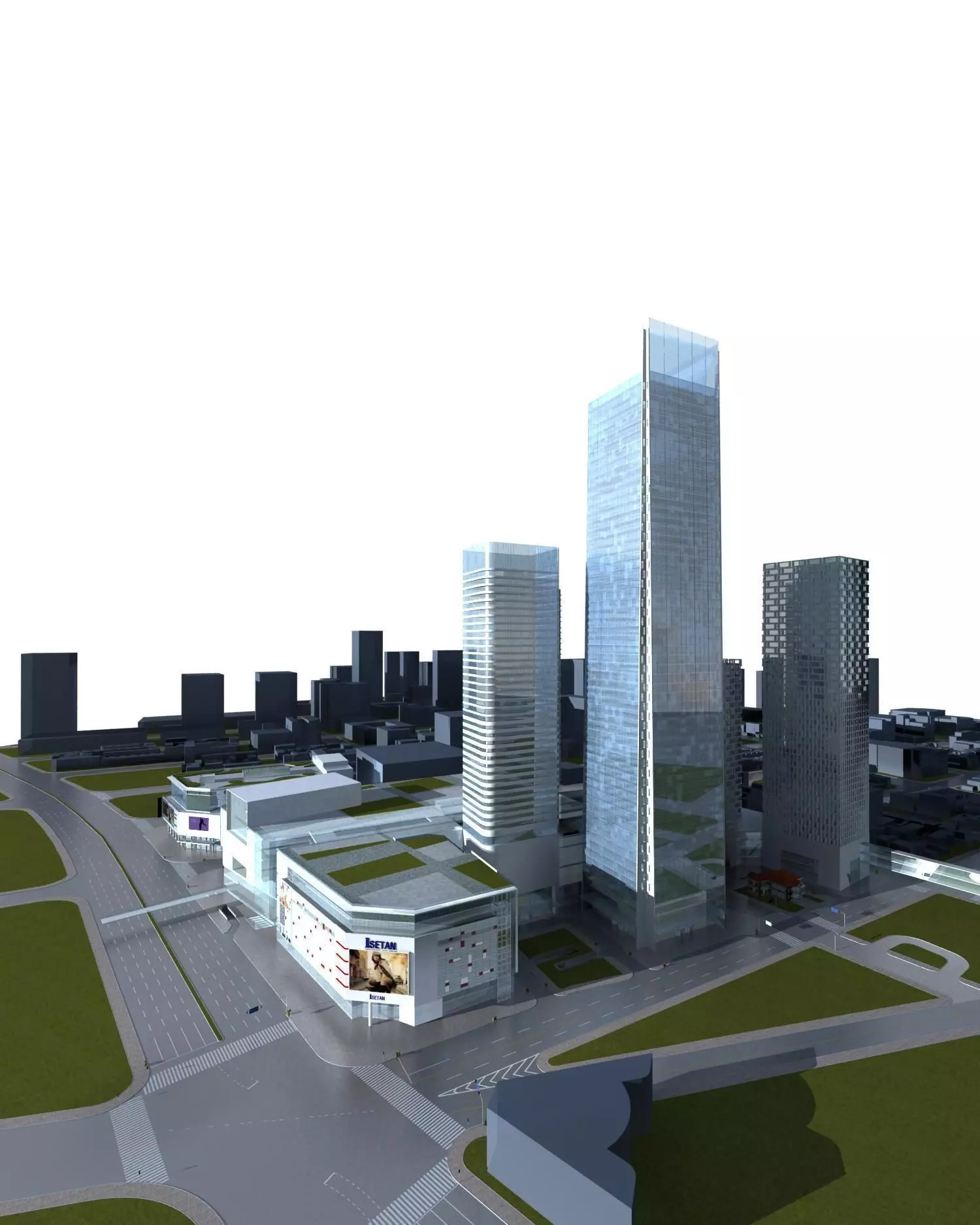 Commercial Building 3D model_0