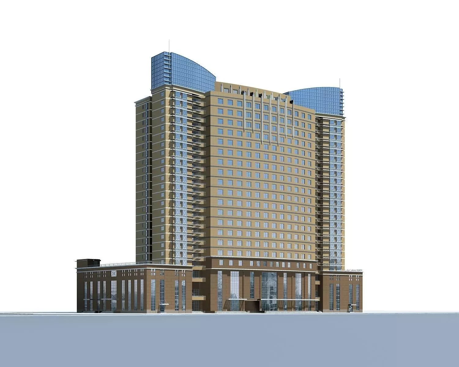 Office Building 3D model_0