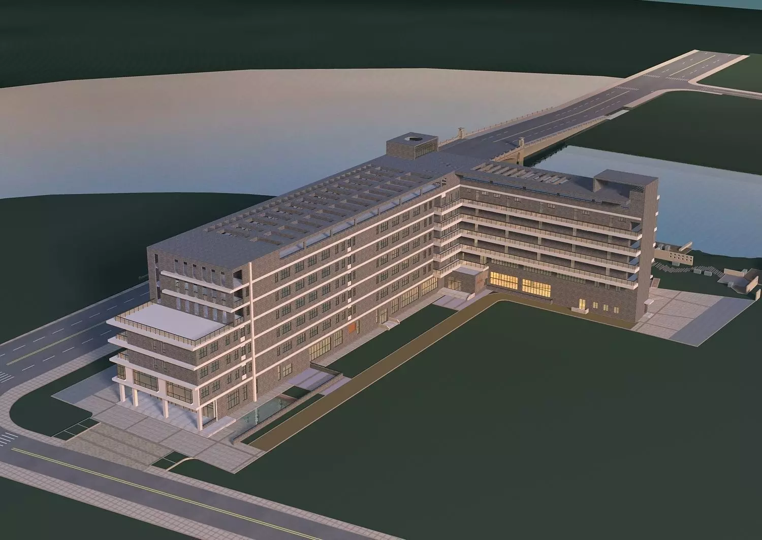 Office Building 3D model_0