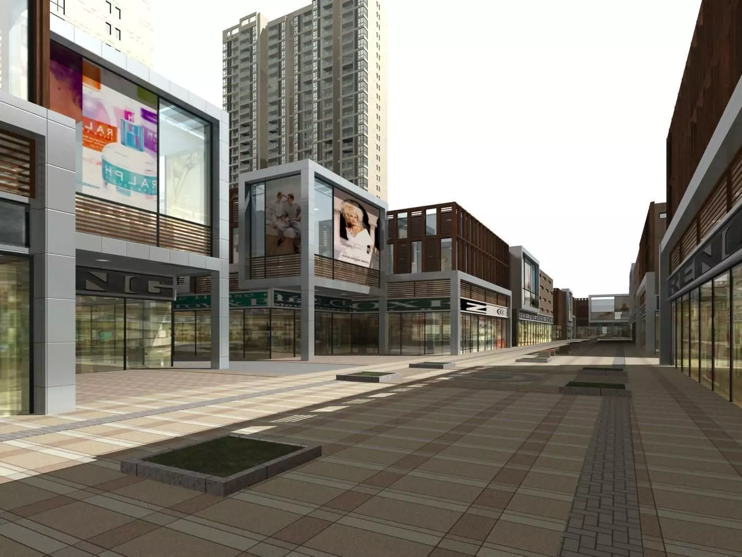 Commercial Building 3D model_0