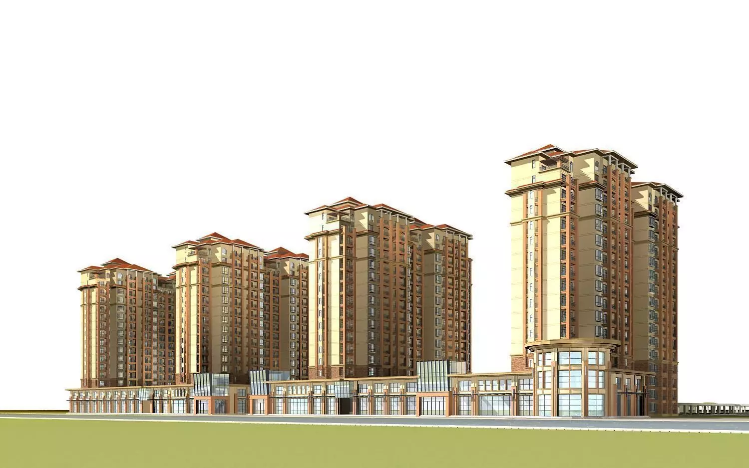 High-Rise Residential 3D model_0