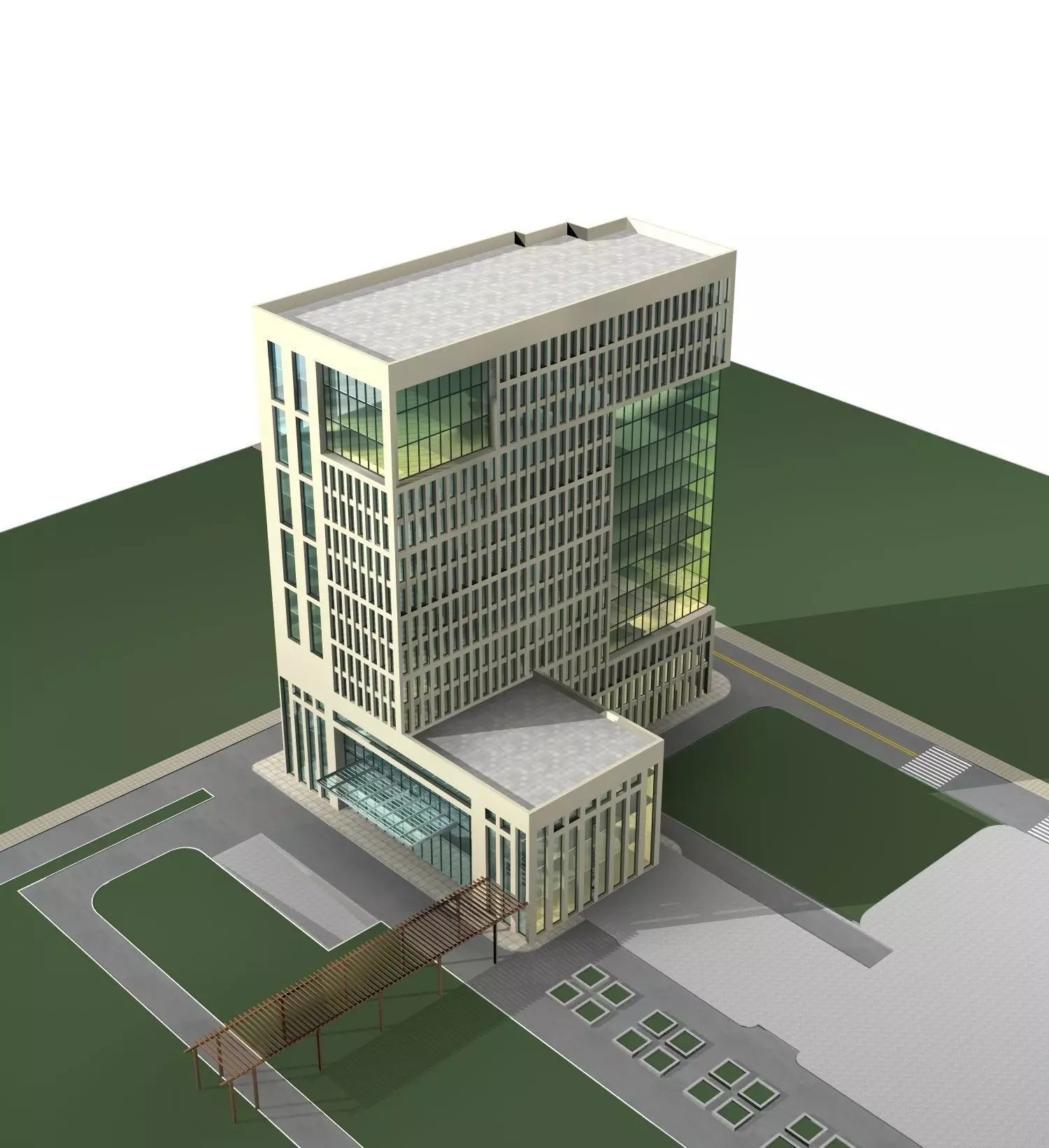 Hospital Building 3D model