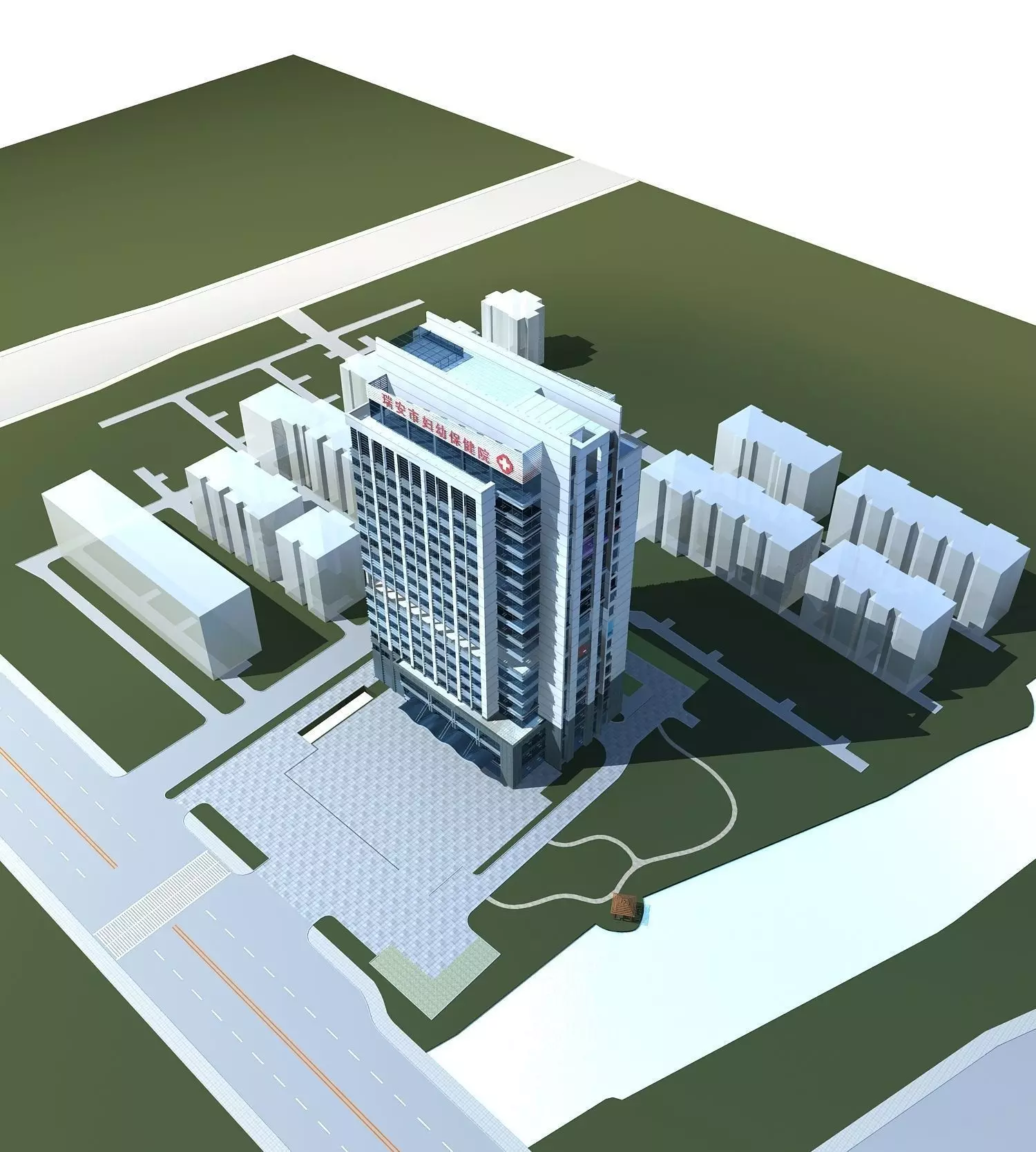 Hospital Building 3D model