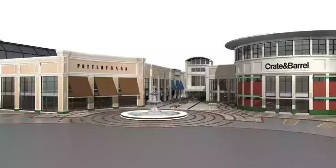 Commercial Building 3D model