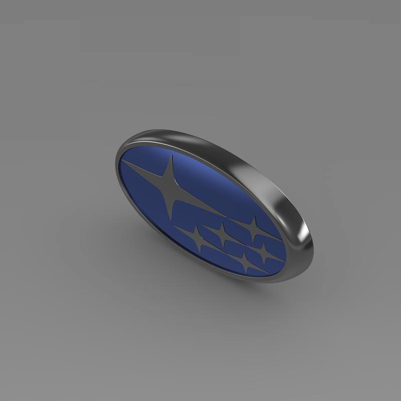 Subaru Logo 3D model_4