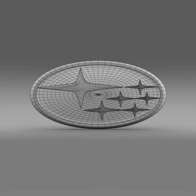Subaru Logo 3D model_6