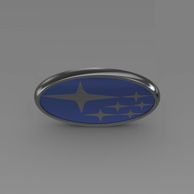 Subaru Logo 3D model_3