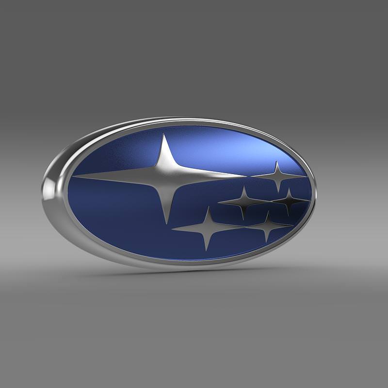 Subaru Logo 3D model_1
