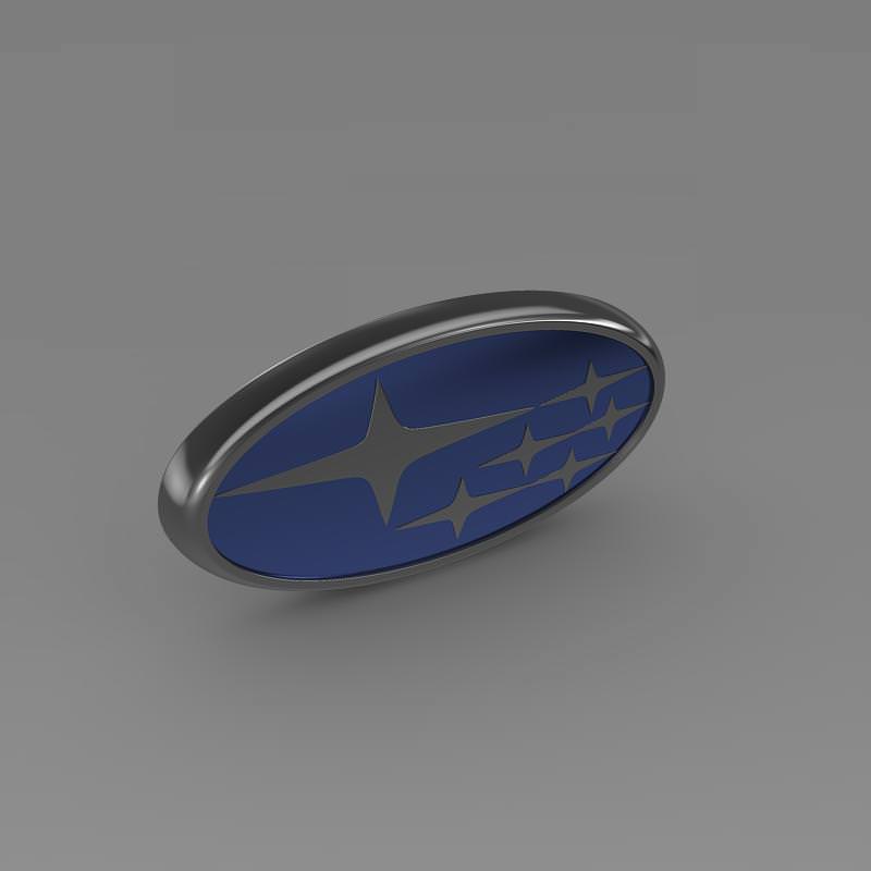 Subaru Logo 3D model_5