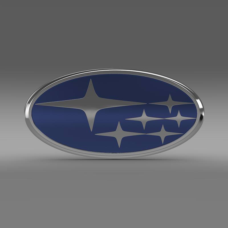 Subaru Logo 3D model_2