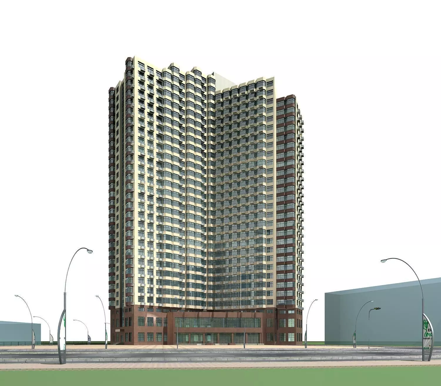 Office Building 3D model_0