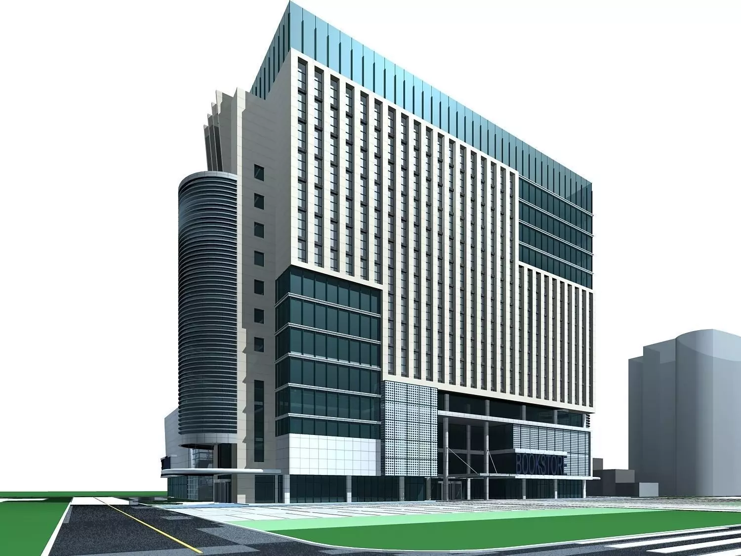 Office Building 3D model_0