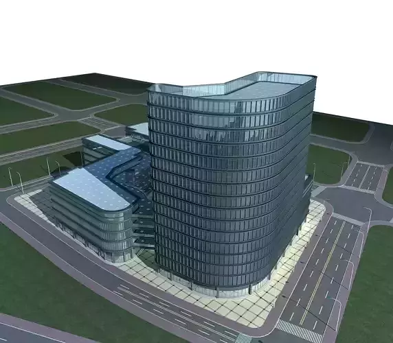 Commercial Building 3D model