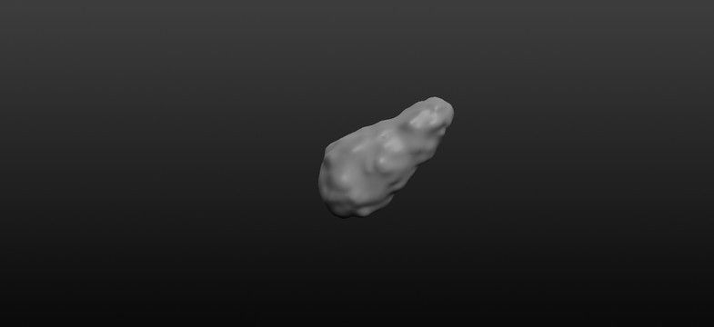 Meteoroid Rocks Pack  1 Low-poly 3D model_1