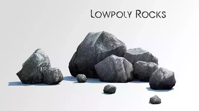 Rocks low poly asset