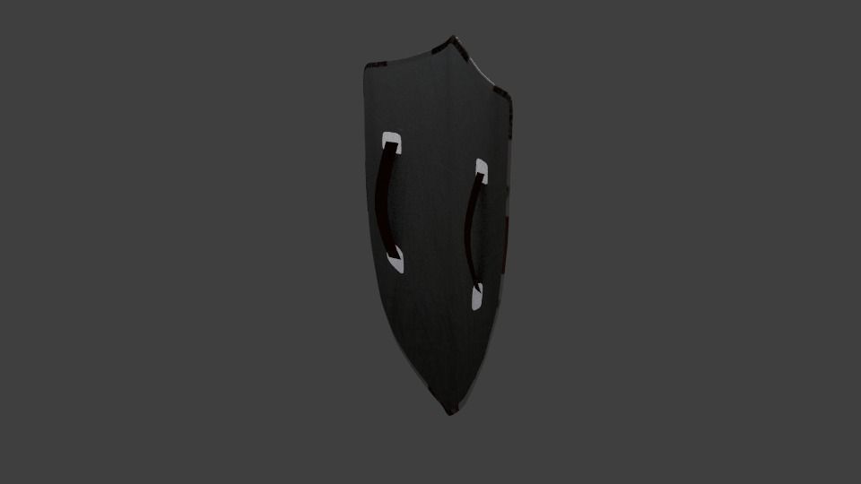 Shield knights of round table Low-poly 3D model_2