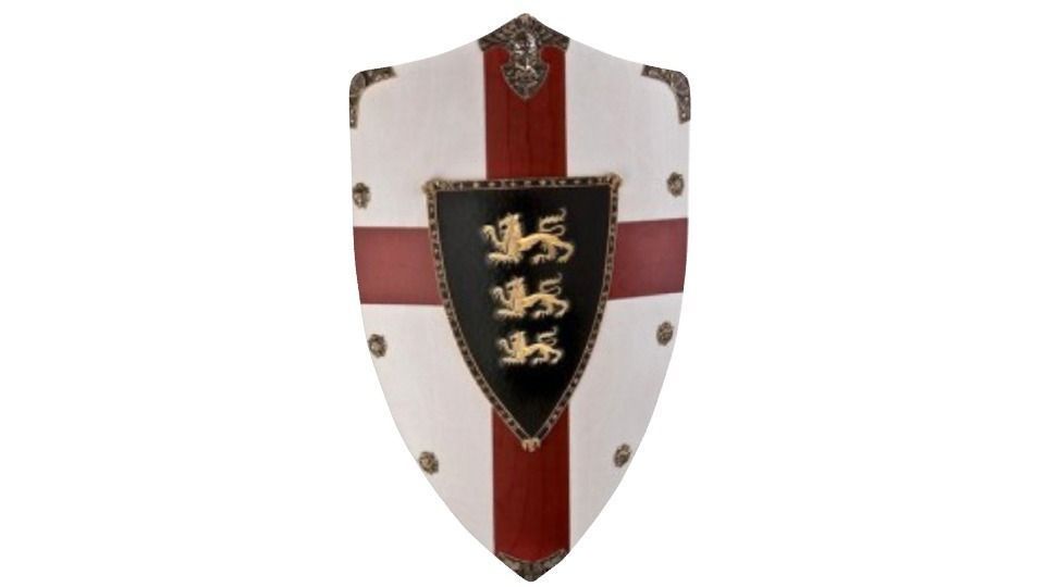 Shield knights of round table Low-poly 3D model_0