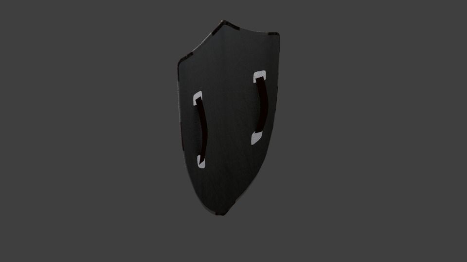 Shield knights of round table Low-poly 3D model_1