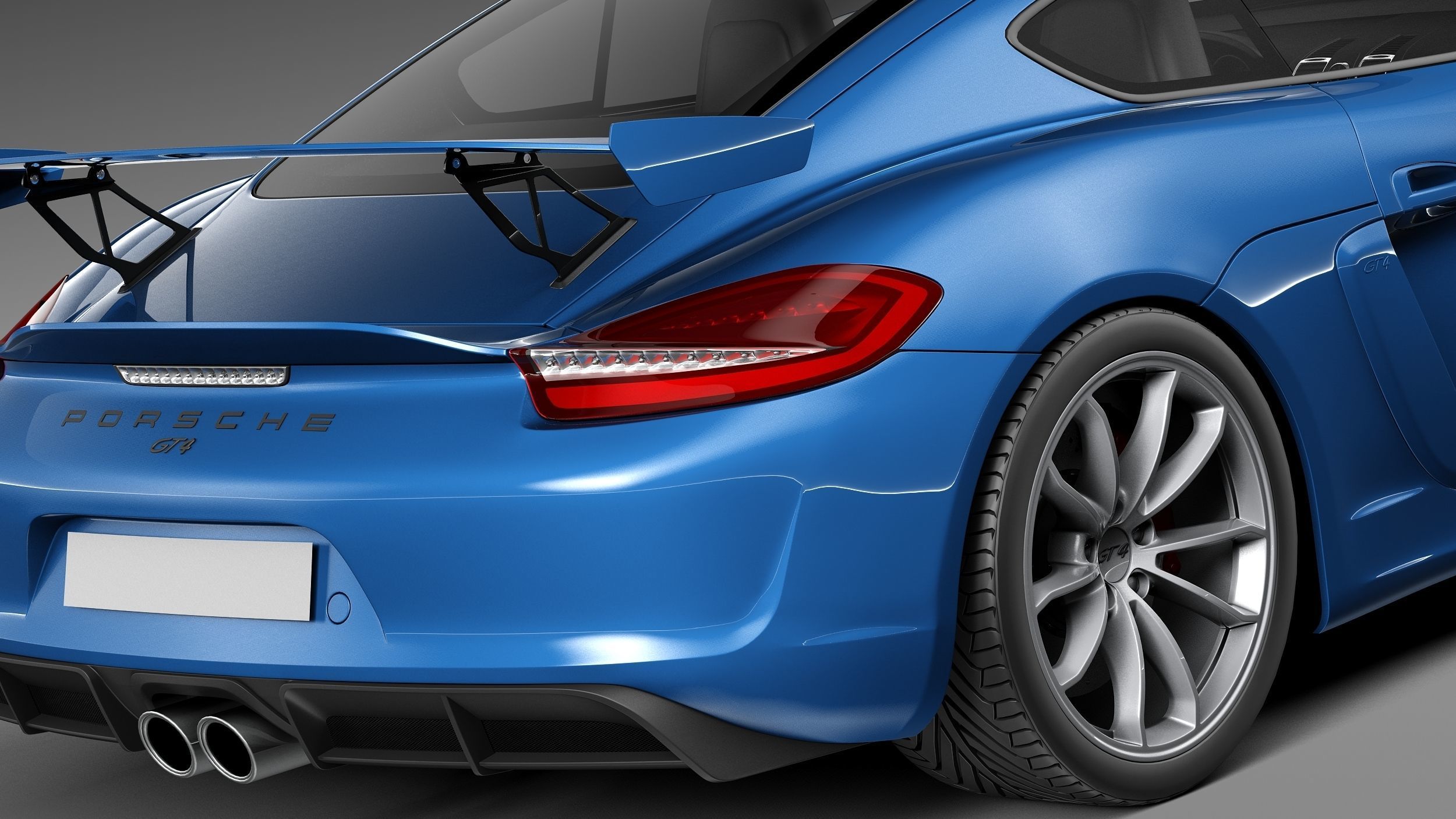 Porsche Cayman GT4 2016 3D model_3