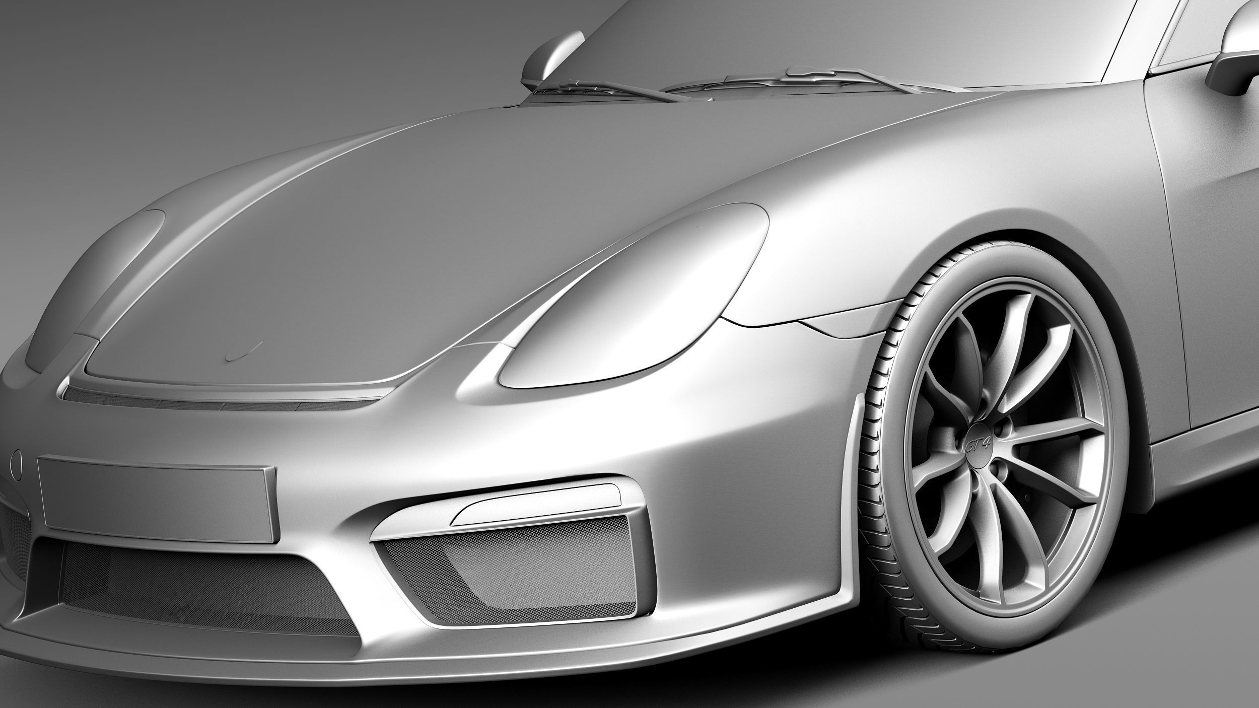 Porsche Cayman GT4 2016 3D model_12