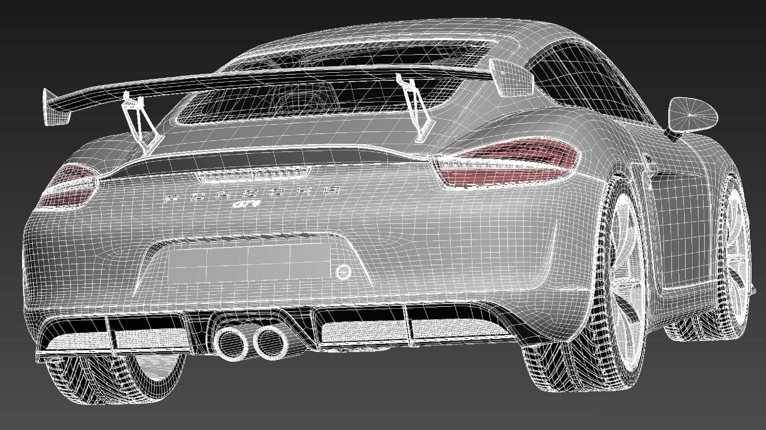 Porsche Cayman GT4 2016 3D model_19