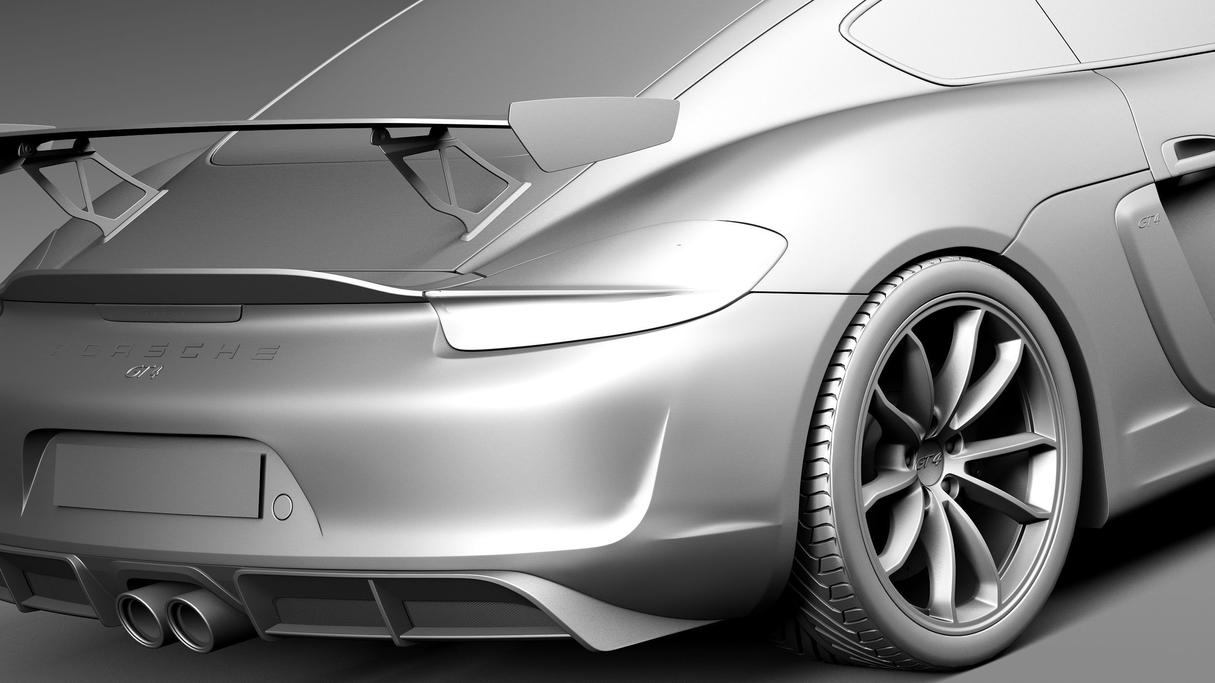 Porsche Cayman GT4 2016 3D model_13