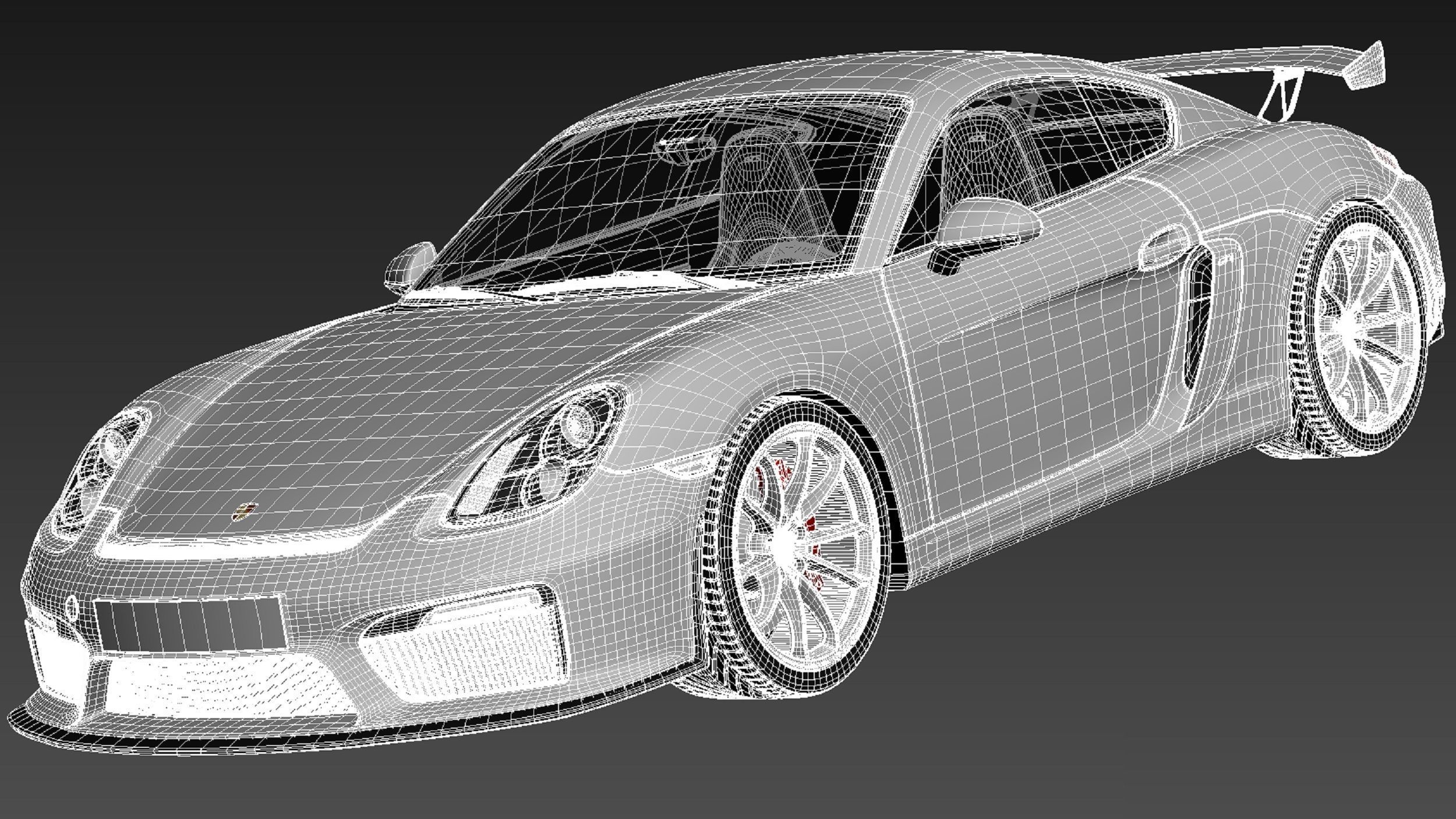 Porsche Cayman GT4 2016 3D model_18