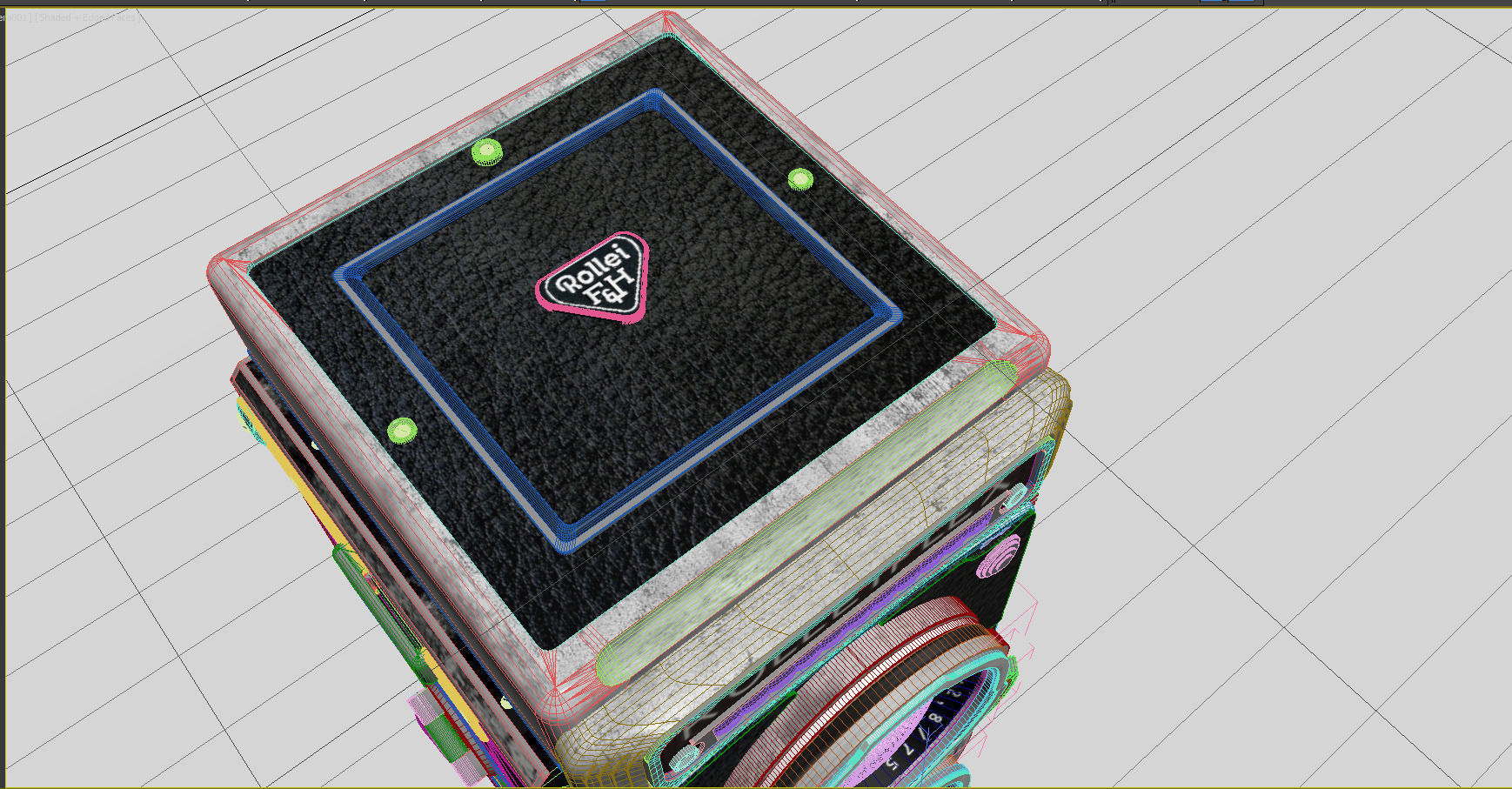 Rolleiflex camera retro 3D model_6