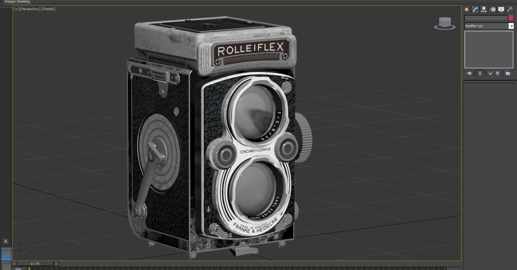 Rolleiflex camera retro 3D model_8