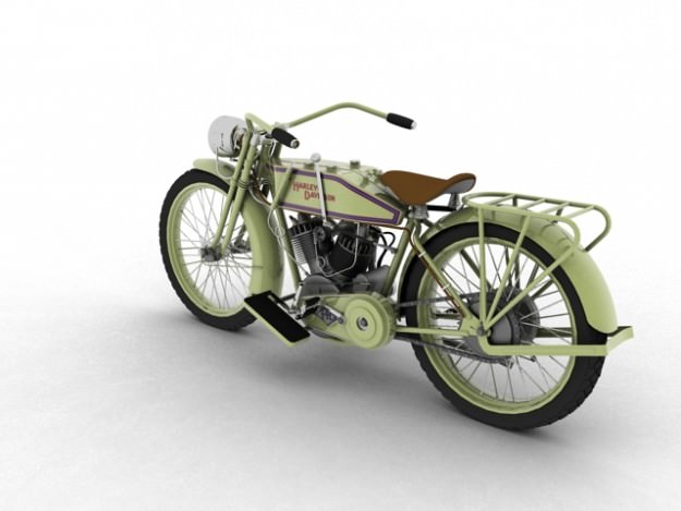 Harley-Davidson 11J 1915 3D model_10
