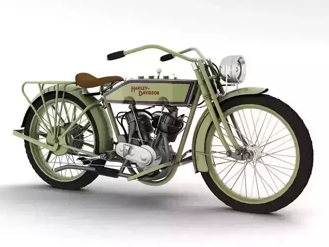 Harley-Davidson 11J 1915 3D model