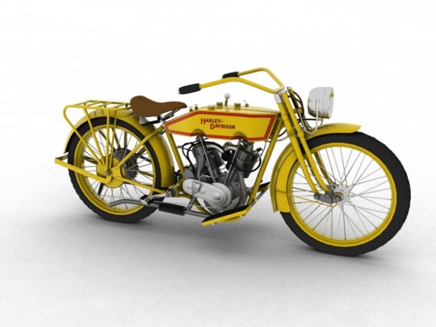 Harley-Davidson 11J 1915 3D model_7