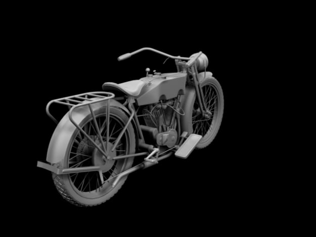 Harley-Davidson 11J 1915 3D model_19