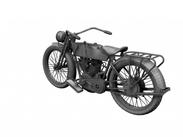 Harley-Davidson 11J 1915 3D model_24