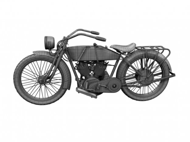 Harley-Davidson 11J 1915 3D model_23