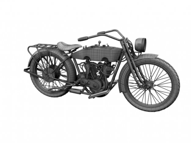 Harley-Davidson 11J 1915 3D model_21