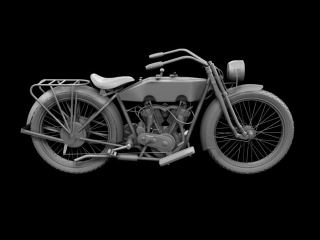 Harley-Davidson 11J 1915 3D model_20