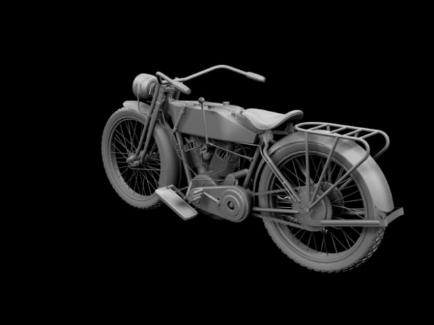 Harley-Davidson 11J 1915 3D model_17