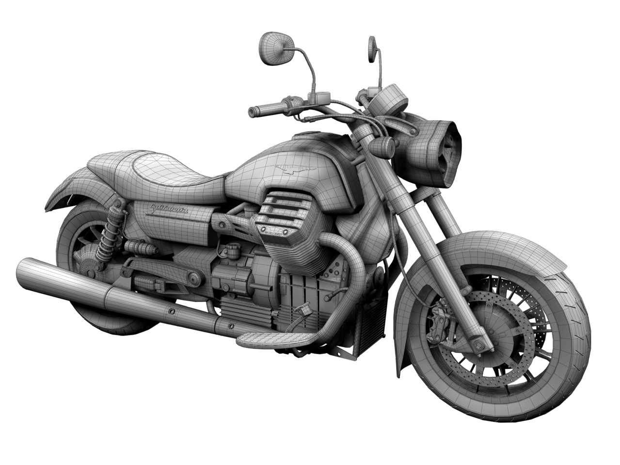 Moto Guzzi 1400 California Custom 2013 3D model_23