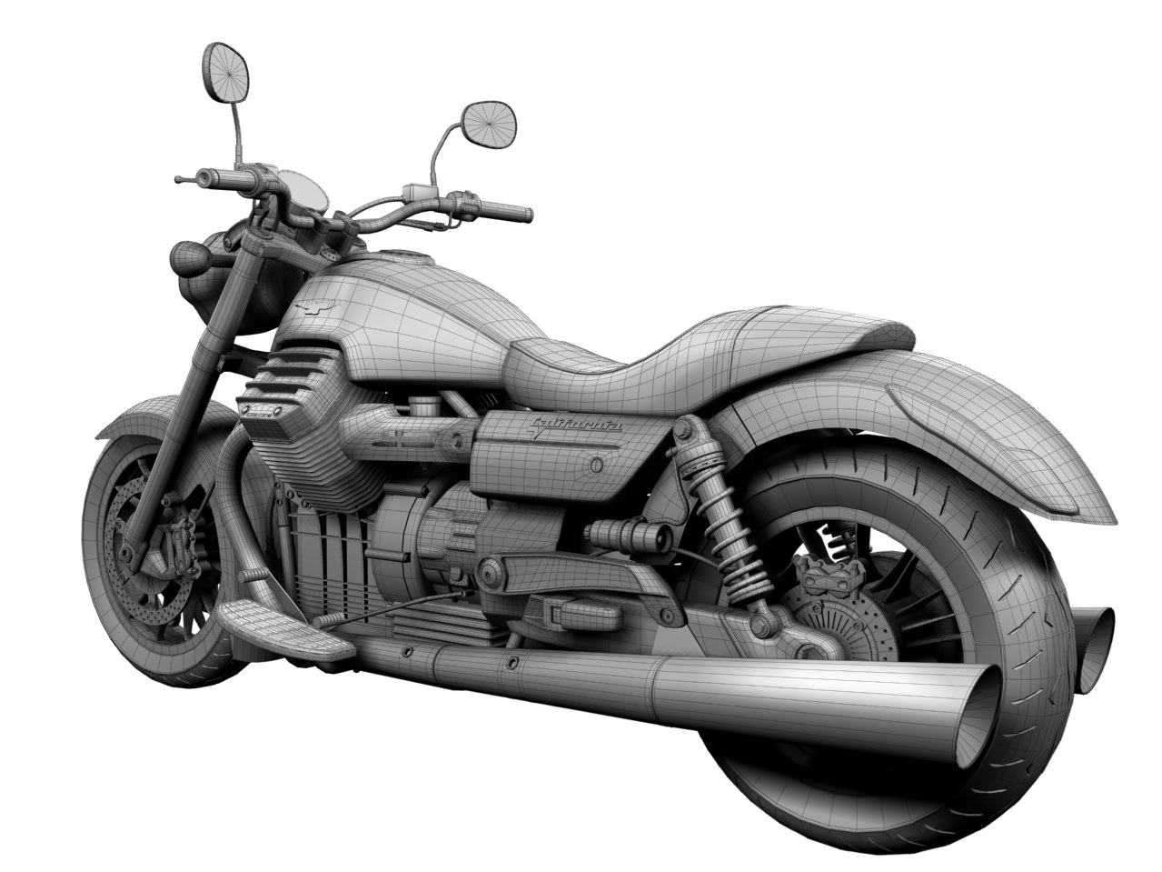 Moto Guzzi 1400 California Custom 2013 3D model_27